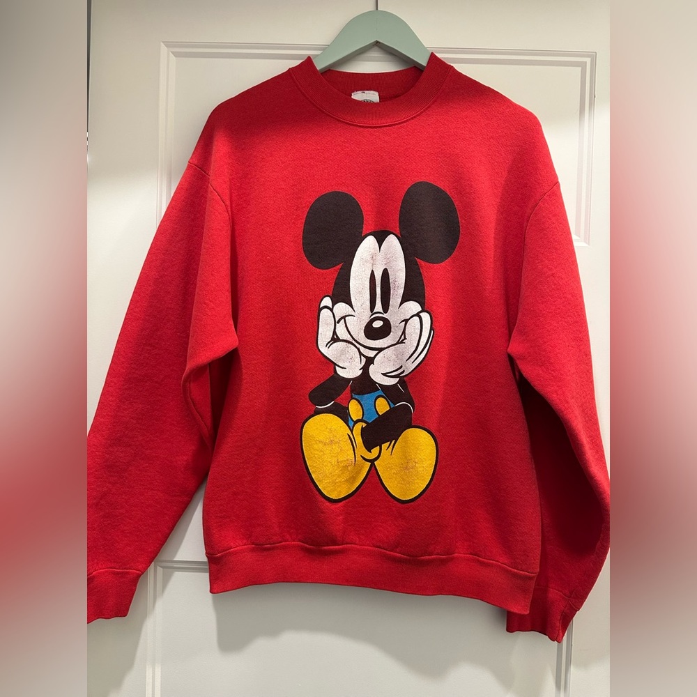 Rare !!! Vintage 90s Mickey Mouse Sweatshirt